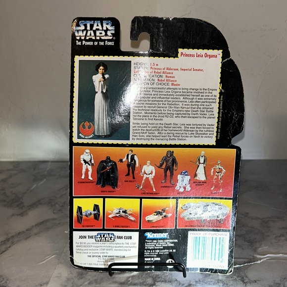 Star Wars Power of the Force Princess Leia Organa Action Figure Kenner - Picture 6 of 13